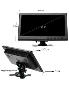 Monitor Portátil Hikity 10.1" HDMI 1024x600 con Altavoces 2