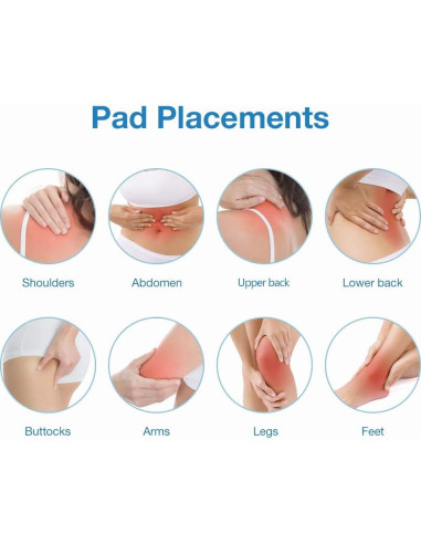 Easy@Home Estimulador Muscular TENS EHE010 con Pantalla LCD