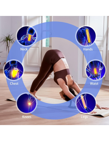 Unidad TENS Inalámbrica MDIBZCA para Alivio del Dolor - 2 Almohadillas