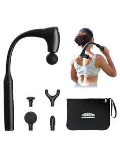 Pistola de Masaje Muscular 2-en-1 CAREKING con Mango Extensible