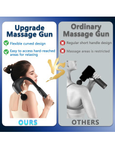 Pistola de Masaje UFFAE con Mango Ergonómico y 4 Cabezas 2