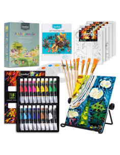 Juego de Pintura Acrílica Koseibal 28 Piezas para Niños