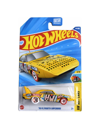 Hot Wheels Plymouth Superbird 1:64 Mattel Art Cars Amarillo