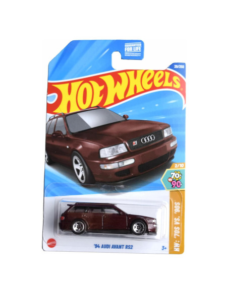 Hot Wheels Audi Avant RS2 1994 Escala 1:64 Rojo Profundo