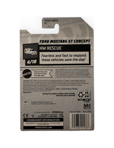 Hot Wheels Ford Mustang GT Concept 2022 - Blanco - 1:64