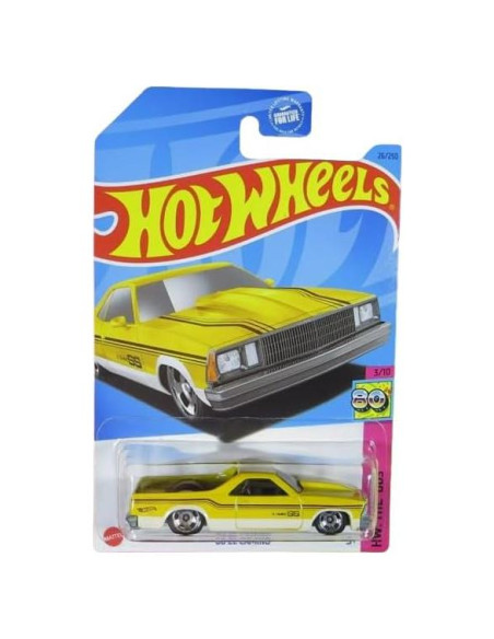 Hot Wheels El Camino 1980 Amarillo 1:64 Colección 80s