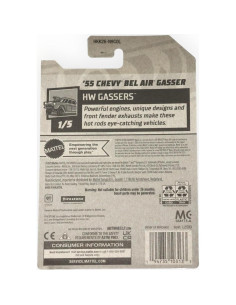 Auto de Colección Hot Wheels '55 Chevy Bel Air Gasser Azul 2