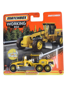 Niveladora Matchbox 2023 - Vehículo de Trabajo Amarillo