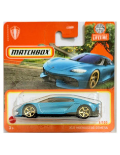 Auto a Escala Matchbox Koenigsegg Gemera Azul 1:100