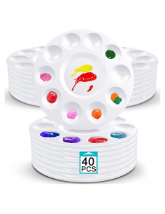 Bandejas de Pintura Plásticas 40pcs Hulameda para Niños