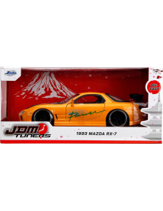 Jada Toys Mazda RX-7 1993 Die-Cast 1:24 Amarillo Naranja 2