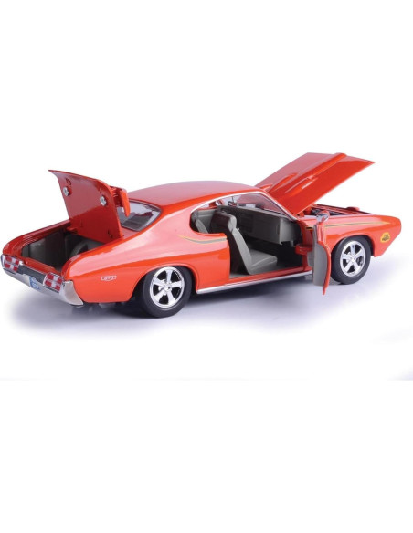 Modelo de Coche Diecast 1969 Pontiac GTO Naranja 1/24