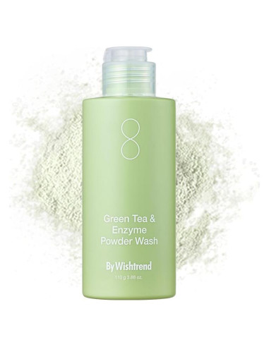 Limpiador en Polvo By Wishtrend Té Verde 110 g Exfoliante