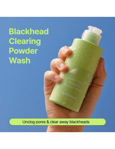 Limpiador en Polvo By Wishtrend Té Verde 110 g Exfoliante