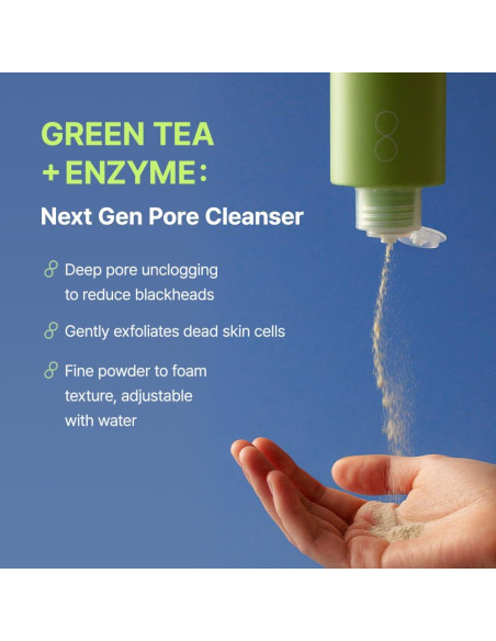 Limpiador en Polvo By Wishtrend Té Verde 110 g Exfoliante