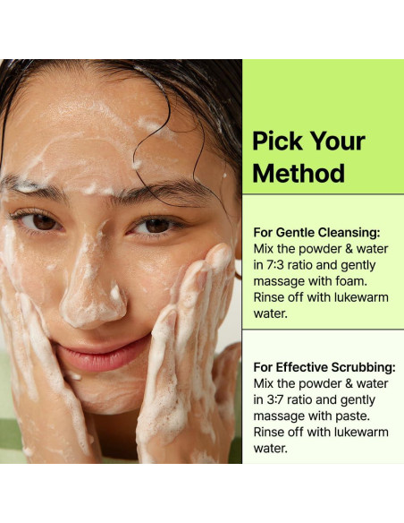 Limpiador en Polvo By Wishtrend Té Verde 110 g Exfoliante