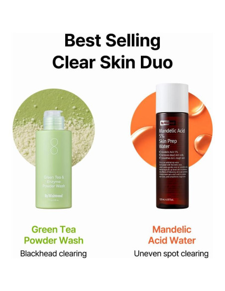 Limpiador en Polvo By Wishtrend Té Verde 110 g Exfoliante