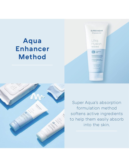 Espuma Limpiadora Facial Hidratante MISSHA Super Aqua 199g