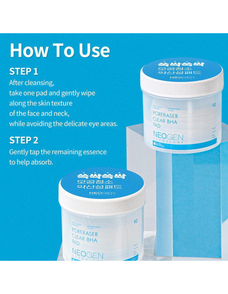 Exfoliante Facial NEOGEN DERMALOGY BHA Pad 90 unidades