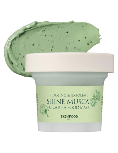 Mascarilla Facial Cica BHA SKINFOOD Shine Muscat 180g