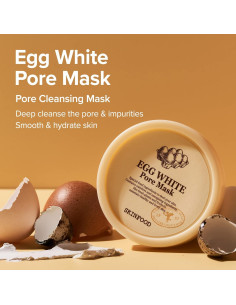 Máscara Exfoliante SKINFOOD Clara de Huevo 120g - Cierra Poros 2