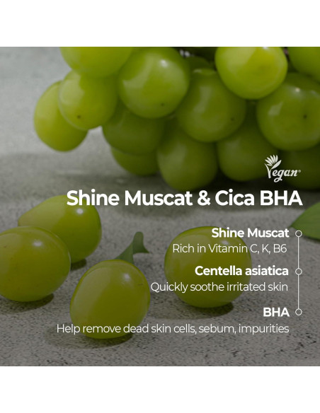 Mascarilla Facial Cica BHA SKINFOOD Shine Muscat 180g