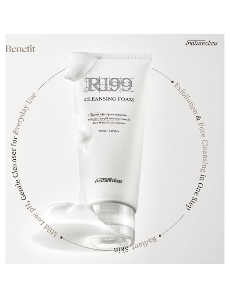 Espuma Limpiadora Suave NATURECLASS R199 150ml - Hidratante y Exfoliante