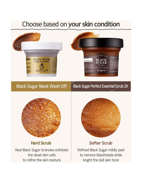 Exfoliante Facial SKINFOOD Azúcar Negro 210g Hidratante Exfoliante Facial SKINFOOD Azúcar Negro 210g Hidratante