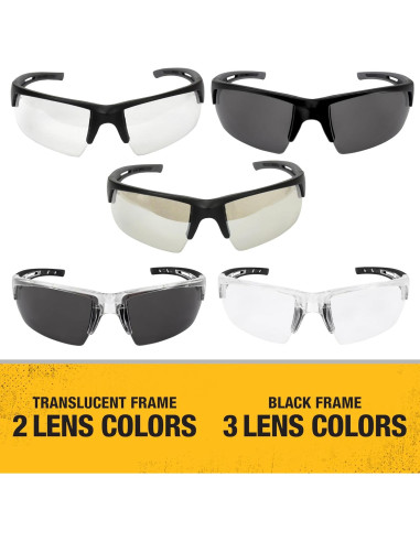 Gafas de Seguridad DEWALT DPG100-2D - Lente Ahumado - ANSI Z87.1+