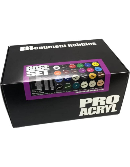 Pinturas Acrílicas Pro Acryl Monument Hobbies 17.85 Oz Mate