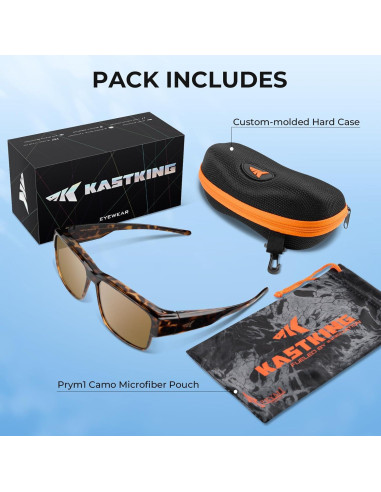 Gafas de Sol Polarizadas KastKing Molino Fit-Over UV400