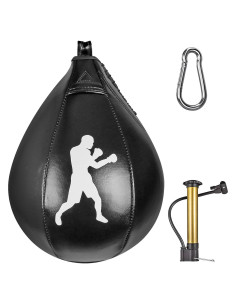 Bolsa de Velocidad de Cuero BeneLabel con Inflador y Soporte