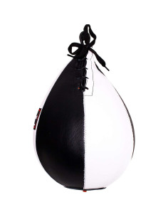 Bolso de Velocidad Pro Impact de Cuero Genuino 7x10" Blanco Negro 2