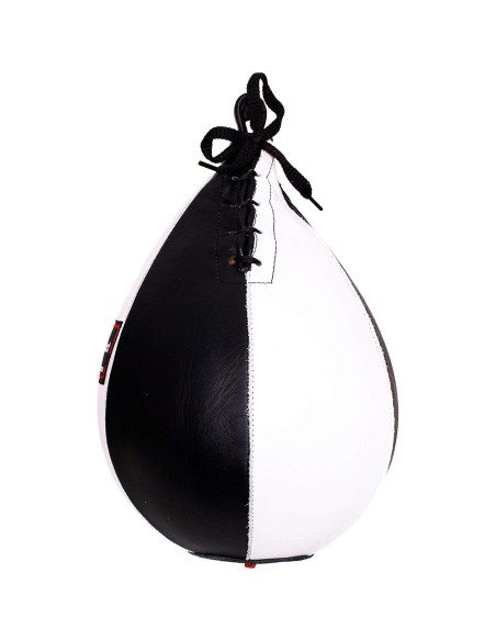 Bolso de Velocidad Pro Impact de Cuero Genuino 7x10" Blanco Negro