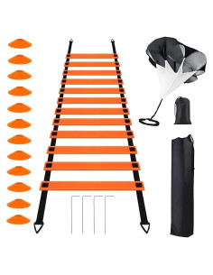 Kit de Entrenamiento de Agilidad ANSLYQA 20 Pcs con Escalera