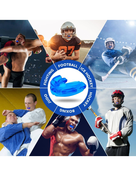 Protector Bucal Deportivo Doble Dick Being Azul Sin Hervir