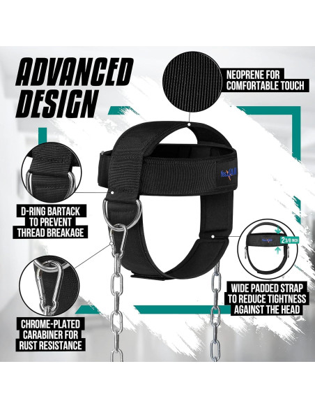 Arnés Ajustable para Cuello Yes4All - Soporte Acolchado Neopreno