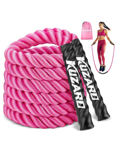 Cuerda de Saltar con Peso KUZARO 0.68 kg Rosa para Fitness