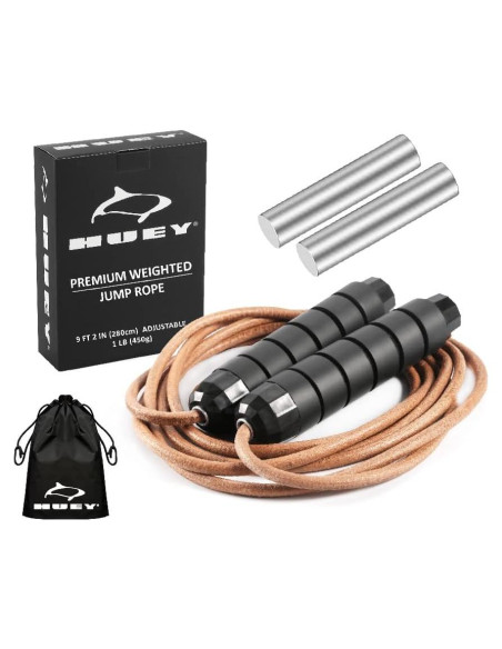 Cuerda de Salto HUEY Sport de Cuero Ajustable 295.5 cm