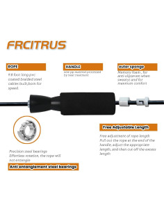 Cuerda de Saltar Ajustable FRCITRUS 2.99m PVC para Fitness 2