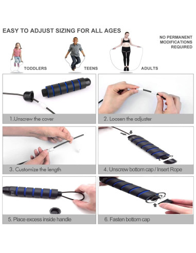 Cuerda de Saltar Ajustable Solo U - Fitness para Todos