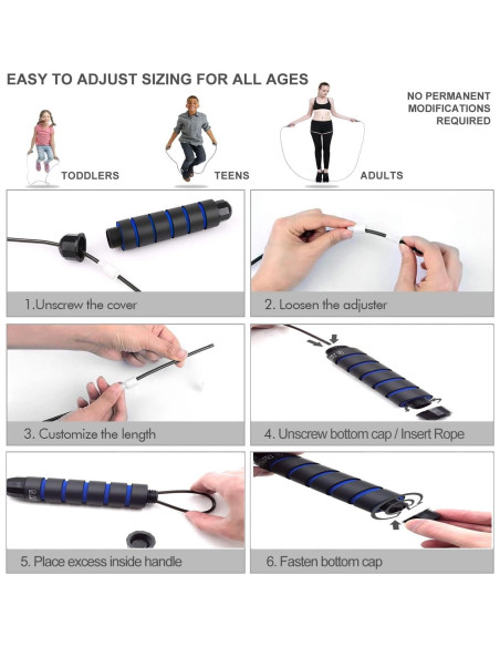 Cuerda de Saltar Ajustable Solo U - Fitness para Todos