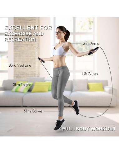 Cuerda de Saltar Ajustable Solo U - Fitness para Todos