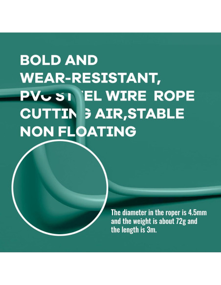 Cuerda de Saltar Ajustable FRCITRUS 2.99m PVC para Fitness