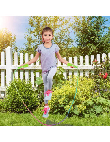 Juego de 10 cuerdas de saltar Baaxxango 2.18m nylon multicolor