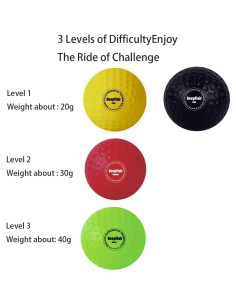 Juego de 4 bolas de boxeo reflexivas Deepflair con diadema 2