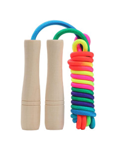 Cuerda de Saltar Ajustable ACEONE 2.6m para Niños Arcoíris