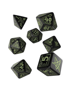 Set de Dados Ornamentados Llamada de Cthulhu Q-Workshop 7 Piezas