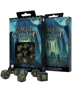 Set de Dados Ornamentados Llamada de Cthulhu Q-Workshop 7 Piezas 2