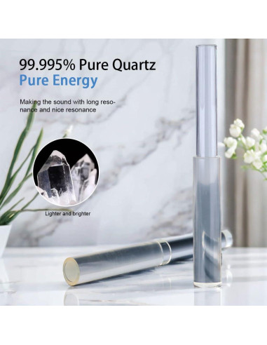 Martillo de Canto de Cuarzo TOPFUND 20.32 cm Silicona Dureza Media